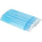 Set 100 Micro Brush, microaplicatoare extensii gene, sclipici albastru